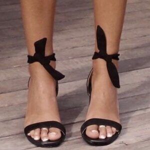 Bared footwear supportive suede strappy sandals